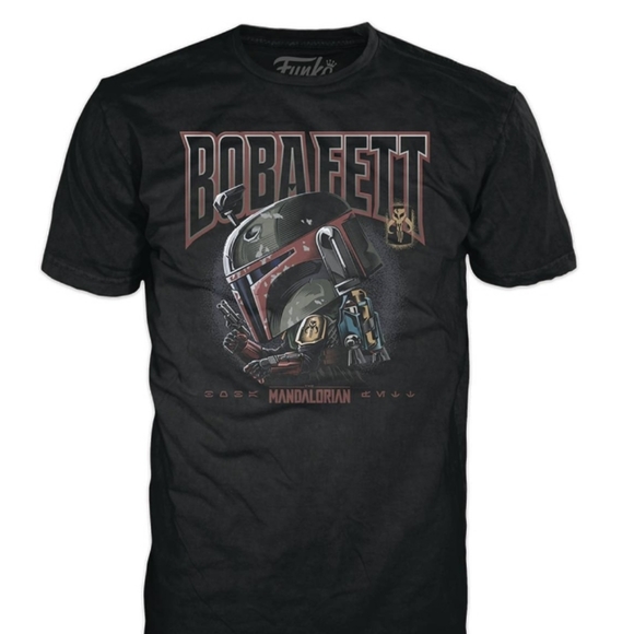 Star Wars Mandolorian Bobba Fett Funko Pop and Tee - Picture 3 of 4